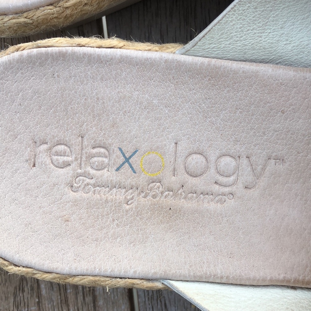 TOMMY BAHAMA Relaxology ‘Ilidah’ Leather & Jute Slide Sandals - Picture 2 of 6